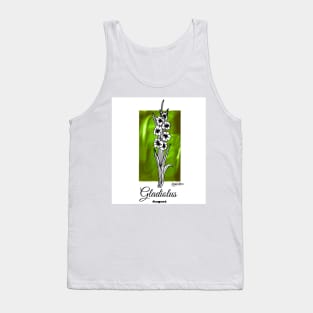 August birth flower - gladiolus Tank Top